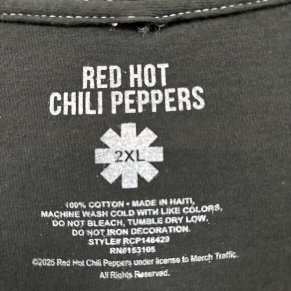 Red Hot Chili Peppers Rock Band Portrait Oversized Graphic T-Shirt Size 2XL - Picture 4 of 5